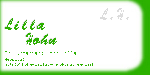 lilla hohn business card